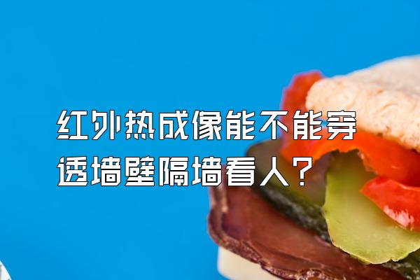 红外热成像能不能穿透墙壁隔墙看人？