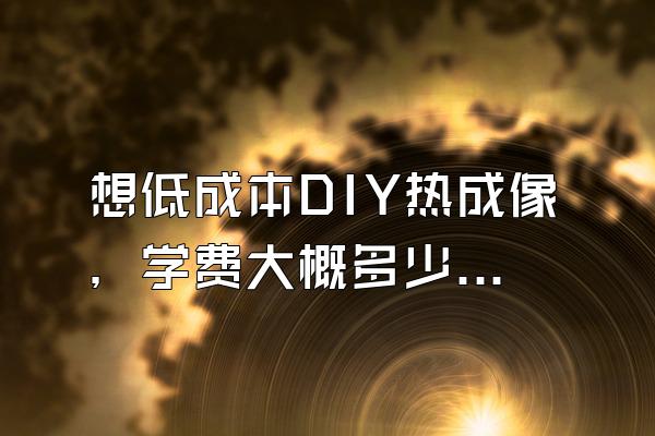 想低成本DIY热成像，学费大概多少钱？