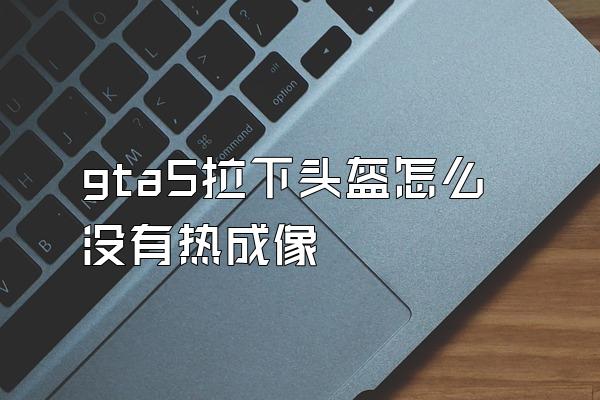 gta5拉下头盔怎么没有热成像