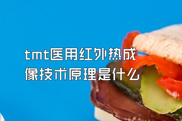 tmt医用红外热成像技术原理是什么