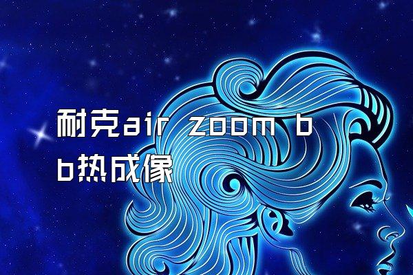 耐克air zoom bb热成像