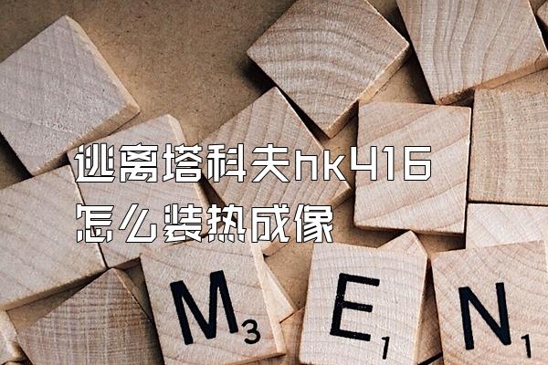 逃离塔科夫hk416怎么装热成像