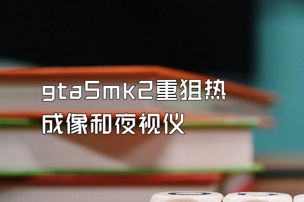 gta5mk2重狙热成像和夜视仪