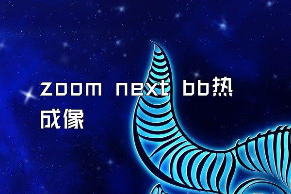 zoom next bb热成像