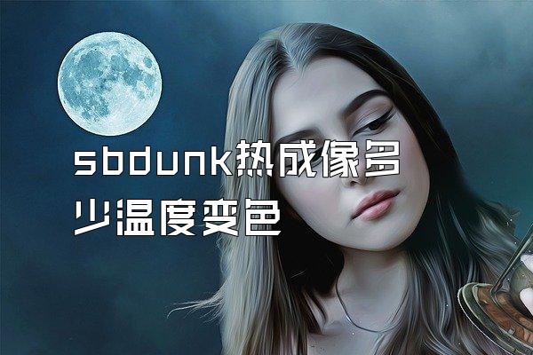sbdunk热成像多少温度变色